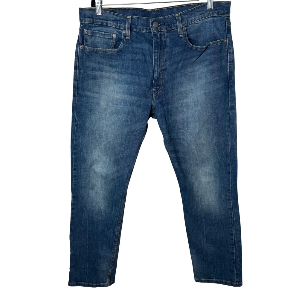 Levi's 502‎ Taper Jeans Mens 36 Blue Regular Fit Denim Medium Wash